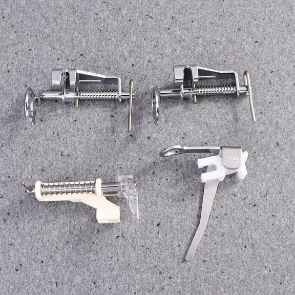 GOOHOCHY 4 Pcs in 1 Set Presser Foot Open Close Toe Metal Quilting Embroidery Spring Presser Foot Compatible for Free Motion