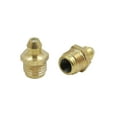 thumbnail image 5 of M10 Brass Thread Straight Grease Nipple Fittings w/ Rubber Dust Cap for Car 30 Set, 5 of 6