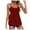 Red, variant on GEWSEY Women's Tank Tops 2025 Summer Tunics Casual Sleeveless Shirts Ladies Loose Fit Blouses Red, L