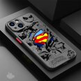 thumbnail image 3 of Phone Case for iPhone 12 Mini XS X 14 Pro Max 7 6S 8 Plus SE 15 11 Pro XR 13 B-Batman Spider S-Superman logo Soft Silicone Cover, 3 of 5