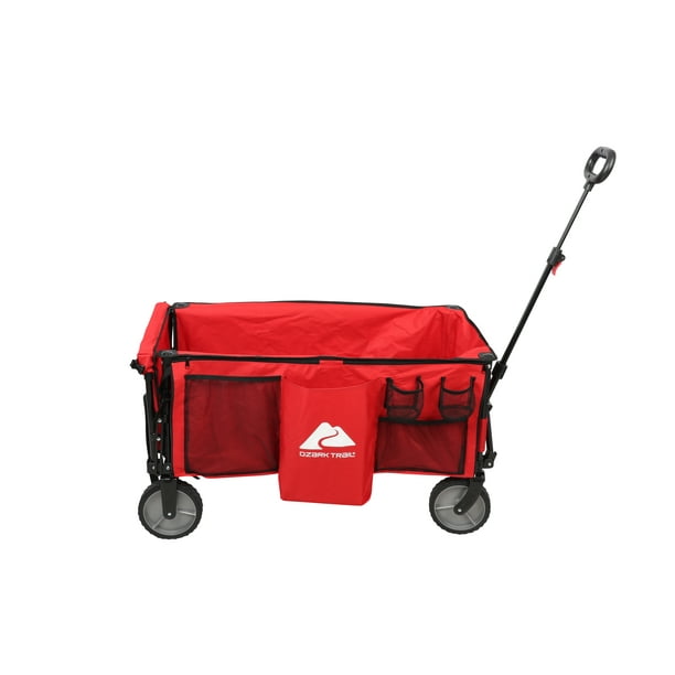 Ozark Trail Camping Utility Wagon with Tailgate & Extension Handle