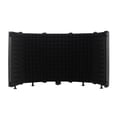 thumbnail image 2 of Noise Reduction Microphone Soundproof Enclosure 5-Panel Wind Screen Anti-Spray Mesh Acoustic Enclosure Studio Windshield, 2 of 7