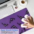 thumbnail image 4 of Long Mouse Pads for Desk,Purple Halloween Black Bats Desk Mats on Top Of Desks, Desk Mouse Pad Extra Large with 3mm Non-Slip Base and Stitched Edge for Gaming,Office,Work,Home 31.5x15.7in, 4 of 5