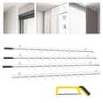 thumbnail image 2 of Aluminium Curtain Track Kit with Hooks 9ft-12ft Scalable Ceiling Mount for Space, 2 of 12