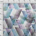 thumbnail image 3 of oneOone Cotton Flex Light Blue Fabric Geometrical Lines Craft Projects Decor Fabric Printed By The Yard 40 Inch Wide, 3 of 4