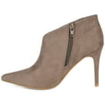 thumbnail image 3 of Journee Womens Demmi Inside Zip Stiletto Booties, 3 of 10