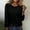 Black, variant on BKQCNKM Plus Size Tops For Women Womens Tops Long Sleeve Undershirt Solid Travel Cute Tops O Neck Slim Fit Tshirts Shirts Blouse T Shirts For Women Fall Shirts For Women Black L