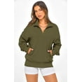 thumbnail image 3 of PRETTYGARDEN Womens Half Zip Oversized Sweatshirts Fleece Hoodies Trendy Long Sleeve Pullover Tops Y8k Fall Outfits, 3 of 7
