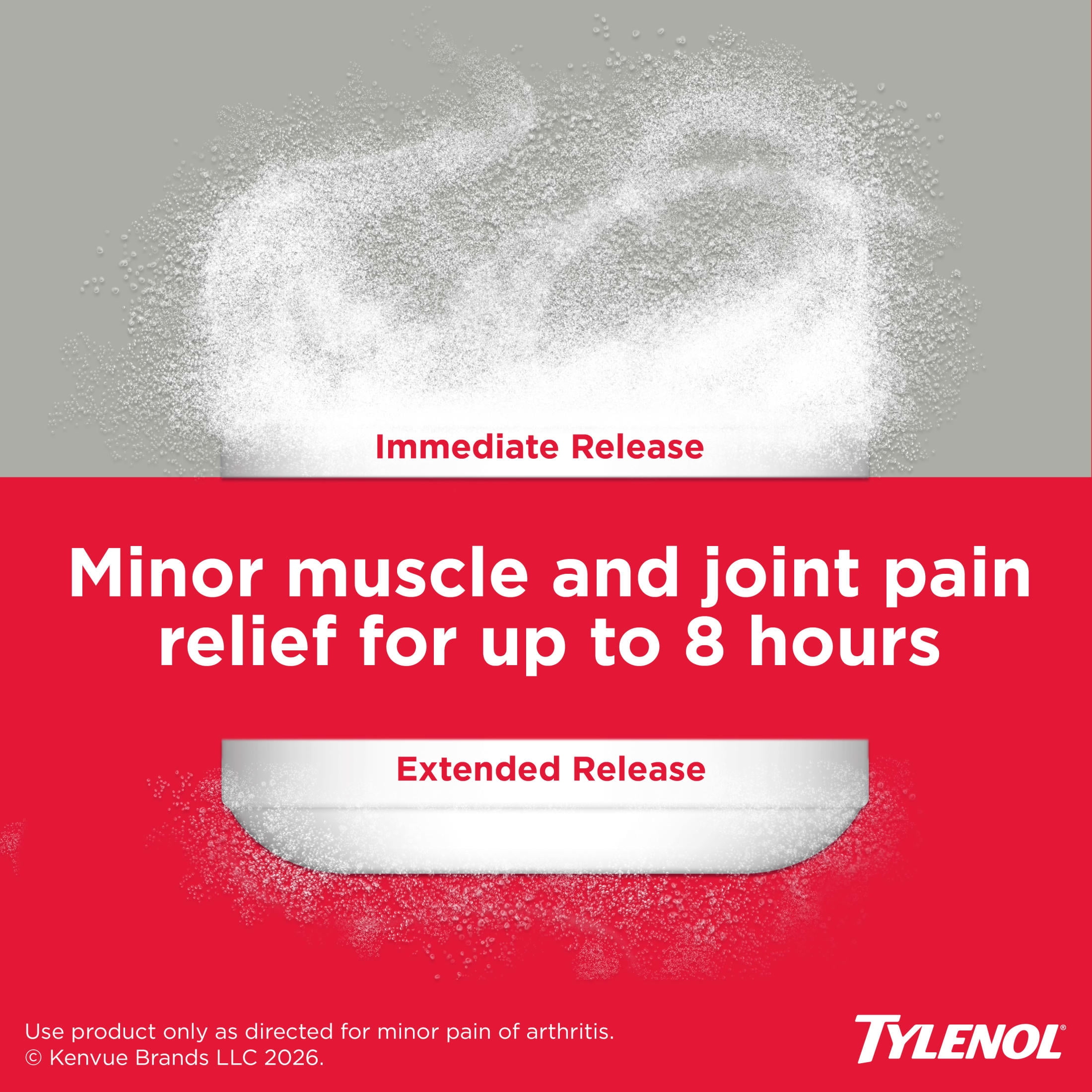 (3 pack) Tylenol 8 Hour Muscle Aches Pain Relief Tablets with Acetaminophen, 100 Count