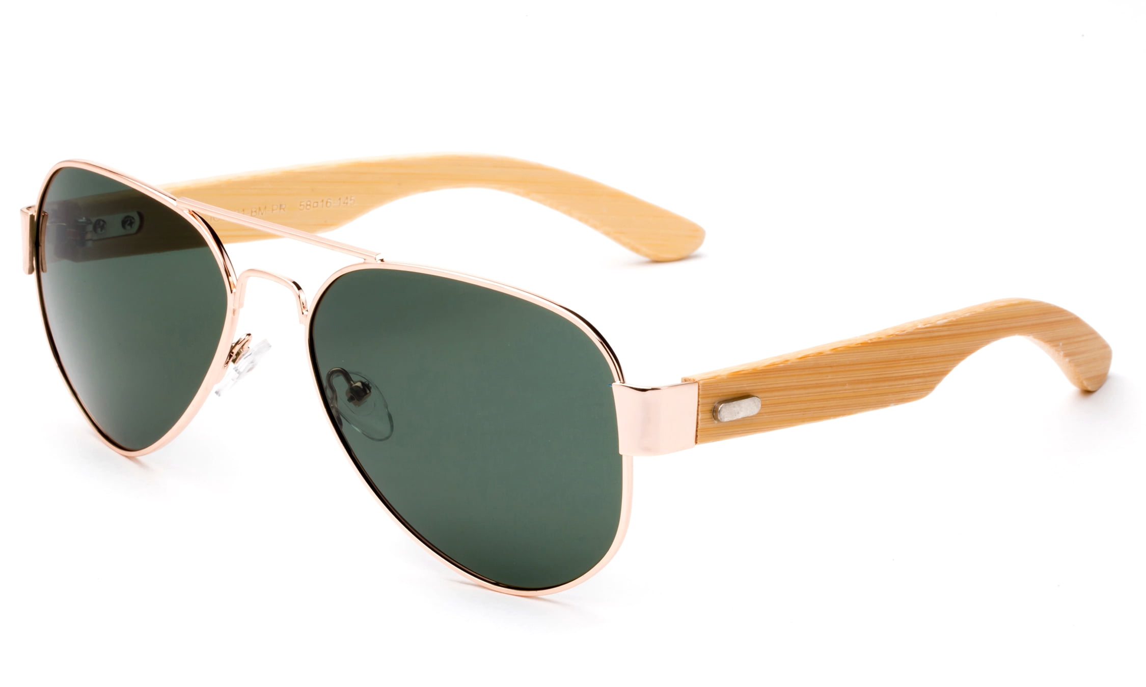 High Qaulity Real Bamboo Arm Aviator Sunglasses Bamboo Sunglasses for Men & Women
