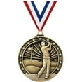 thumbnail image 1 of Golf Medals, 2" Gold Diecast Golf Medal Award 10 Pack, 1 of 2