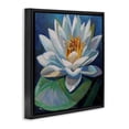 thumbnail image 3 of Stupell Industries Peaceful Lotus Flower Black Framed Floater Canvas Wall Art design by Violeta Vollmer, 25 x 25, 3 of 9