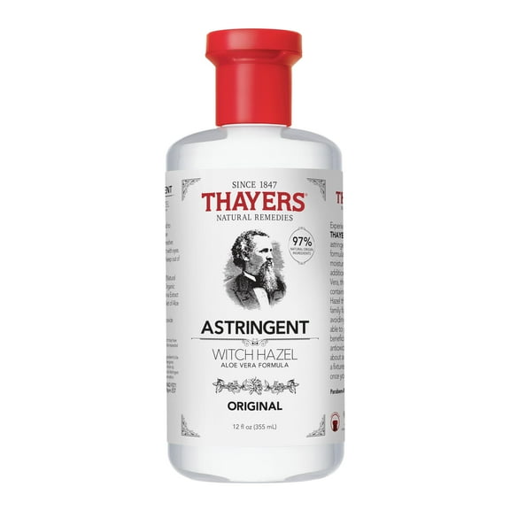 THAYERS Original Witch Hazel Astringent with Aloe Vera, 12 Ounce Bottle YU4