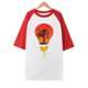 thumbnail image 4 of Tops con estampado de sol de playa de manga corta de ocio con cuello redondo de verano para mujer OAVQHLG3B Store lin121212, 4 of 5