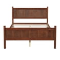 thumbnail image 6 of MODERNLUXE Full Size Platform Bed with Headboard & Footboard,Solid Wood Bed Frame with Under Bed Storage for Teens Adults Guests, Easy Assembly, Dark Walnut, 6 of 8