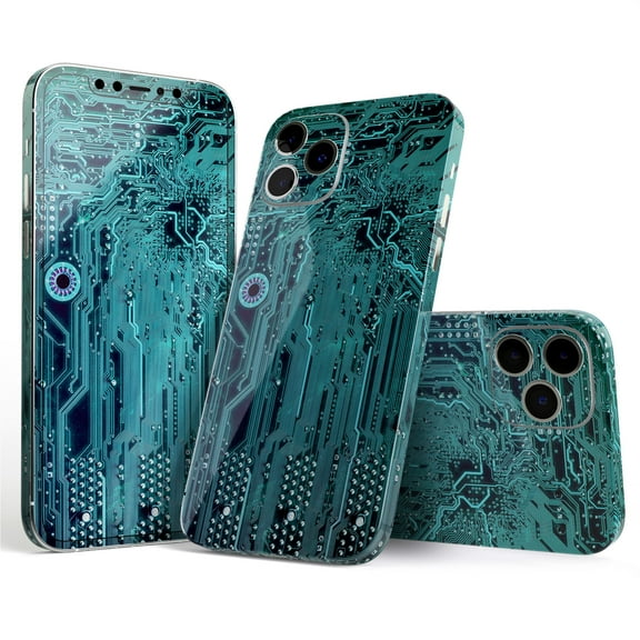 Design Skinz Electric Circuit Board V5 Full Body Skin Decal Wrap Kit Compatible with Apple iPhone 12 Mini (Screen Trim & Back Skin)