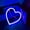 Blue, variant on Love Heart Neon Light, Night Lights Heart Shaped Neon Signs with USB Powered/LEDDecor Light, Wall Decor for Christmas,Birthday Party, Room Decorate