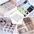 thumbnail image 4 of Drawer Organizer Drawer Divider 8 PCS Adjustable Drawer Divider for Office Supplies, Bedroom, Kitchen, Makeup Utensils, 4 of 4