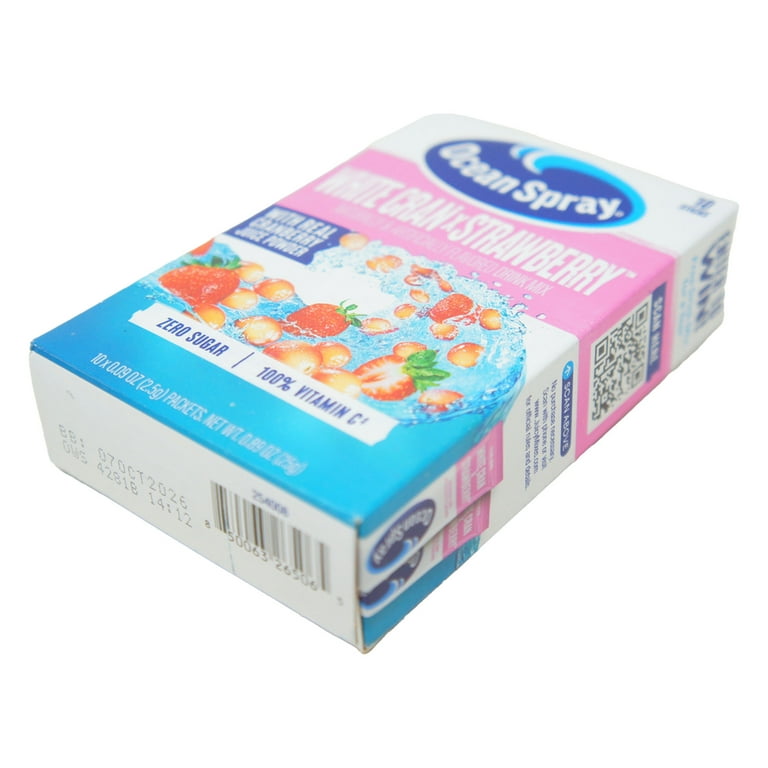 Ocean Spray On-The-Go Powdered Drink Mix, White Cran