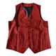 thumbnail image 4 of pstuiky Camisetas sin mangas para hombre, Top casual de moda con múltiples bolsillos y cuello en V sin mangas de color sólido para hombre Chaleco para hombre s, 4 of 4