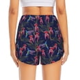 thumbnail image 2 of Lsque Flowers And Humming Bird Printed Women's Running Shorts with Liner Pockets,Elastic Quick Dry Workout Athletic Gym Yoga Shorts,Womens High Waist Shorts-XX-Large, 2 of 9