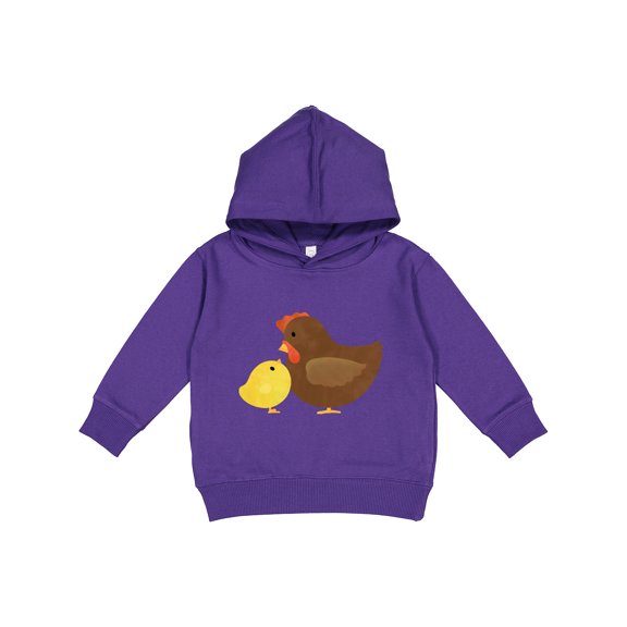 Inktastic Hen and Chick Farm Animals Toddler Hoodie