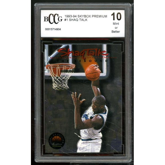 Shaquille O'Neal Card 1993-94 Skybox Premium #1 BGS BCCG 10
