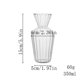 thumbnail image 3 of Florero pequeño de cristal, decoración de mesa transparente, sala de estar, cocina, arreglo de té, cultivo de agua, conjunto encantador, 3 of 11