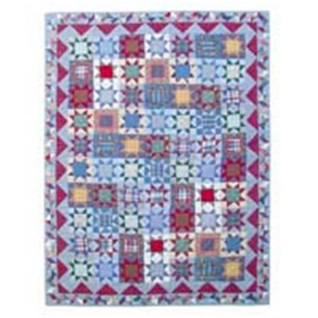 Patch Magic QKDEBR Denim Burst&44; Courtepointe Roi 105 x 95 Po.
