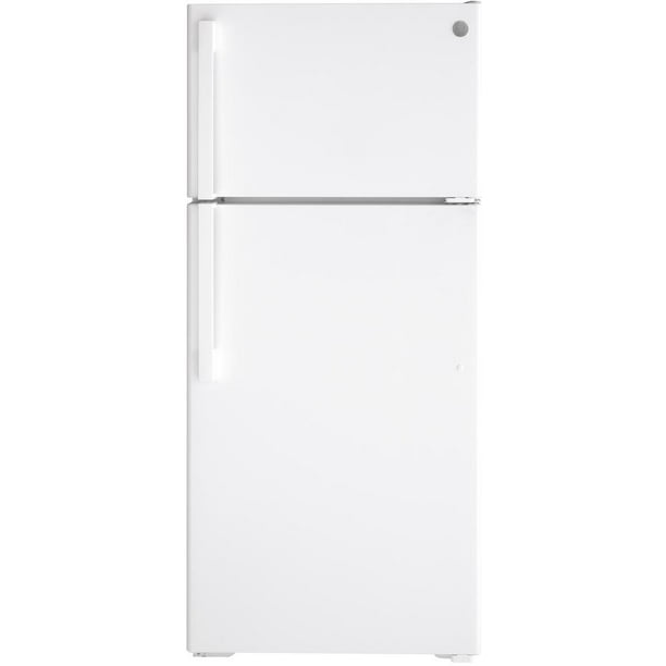 GE GTS17DTNRWW 28 Inch White Freestanding Top Freezer Refrigerator