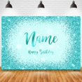thumbnail image 1 of Nombre personalizado foto oro plata brillo fiesta de cumpleaños Banner fondos Baby Shower DIY cumpleaños fotografía telones de fondo sesión fotográfica Tan Jianjun unisex, 1 of 2