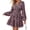 Floral Black Pink, variant on Spring Dresses for Women Mini Long Sleeve Elastic Waist Summer Vacation Outfits Floral Wedding Guest Dress