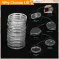 thumbnail image 3 of Uxcell Dollar Coin Holders, Plastic Coin Capsule Coin Collection Supplies Container Clear 22mm, 3 of 6