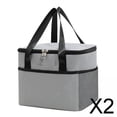 thumbnail image 1 of Bolsas Refrigeradoras Grandes BLESIY Con Aislamiento Bolsa Para Utensilios De Cocina Gris 2 piezas, 1 of 8