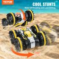 thumbnail image 2 of VEVOR Amphibious Remote Control Car Boat 2.4 GHz 4WD RC Boat Kids Adults Yellow, 2 of 9