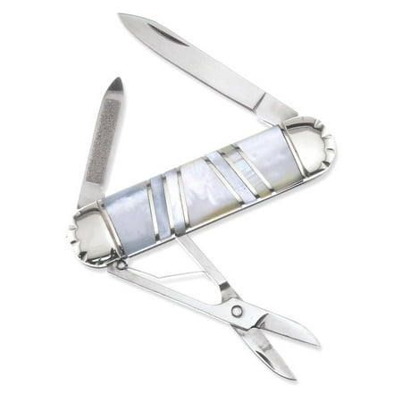 Key Fob Money Clip Ocoee River Mother Of Pearl Moneyclip/knife Knife Key Ring Money Clip Wallet Tool Gift For Dad Mens For Him ()
