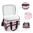 thumbnail image 6 of FORMRS Insulated Cooler Bag 24 Cans Capacity Soft Leakproof Lunch Box with Side Pockets, Pink Halloween, 6 of 7