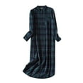 thumbnail image 3 of Extra Long Velvet Pajama Set Cardigan Style Winter Nightgown Cozy Home Wear, 3 of 5