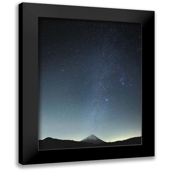 Koga, Hiroaki 12x14 Black Modern Framed Museum Art Print Titled - Meteor night