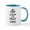 White/Blue Inside, variant on CafePress - Keep Calm And TRUST Chris Mugs - 11 oz Ceramic Mug - Novelty Coffee Tea Cup