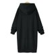thumbnail image 4 of ICHUANYI Clearance Women's Color Long Velvet Loose Casual Long Sleeved Hooded Tops(Black, XL) ICHUANYI WER2023081201521, 4 of 7