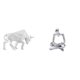 thumbnail image 1 of Estatua de toro,Estatua de toro,figura decorativa para escritorio,Arte decorativo coleccionable para el hogar y la oficina,Figura del pensador abstracto,Estatua de Pensador, 1 of 8