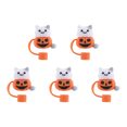 thumbnail image 1 of Paja Lindas Halloween Silicona Adornos 10 Mm para 30/40 OZ () Naranja, 1 of 4
