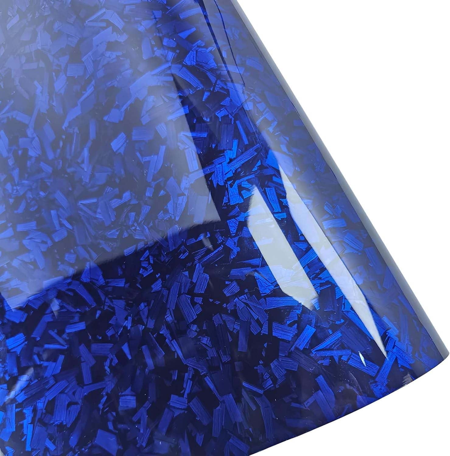 Carbon Fiber Vinyl Wrap Roll 50 cm x 150 cm Forged Gloss Finish Self-Adhesive Film for Car Auto Motorcycle Vehicle DIY Application