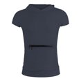 thumbnail image 1 of Chaleco sin mangas con capucha para hombre: camiseta deportiva de color liso, poliéster, entrenamiento físico, playa en verano, 1 of 4