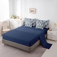thumbnail image 5 of Homewish Ice Hockey 7-Piece Queen Bedding Set - Sport Gamer Blue White Plaid, 5 of 8