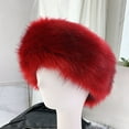 thumbnail image 4 of D-GROEE Warm Winter Hat Winter Faux Fur Ladies Hat Soft Fluffy Cozy Warm Unisex Headband Hat for Winter Outdoor Activities Elastic Anti-slip Ski Hat, 4 of 6