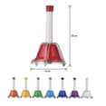 thumbnail image 3 of 8 Note Diatonic Metal Bell Colorful Handbell Hand Percussion Bells Kit Musical Toy for Kids Children for Musical Learning Teaching, 3 of 7