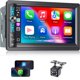 thumbnail image 1 of Estéreo para coche Kissound 7 Double Din con Carplay inalámbrico y Android, 1 of 8