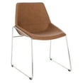 thumbnail image 4 of SAFAVIEH Alexis Mid-Century Dining Chair, Brown, Set of 2, 4 of 7